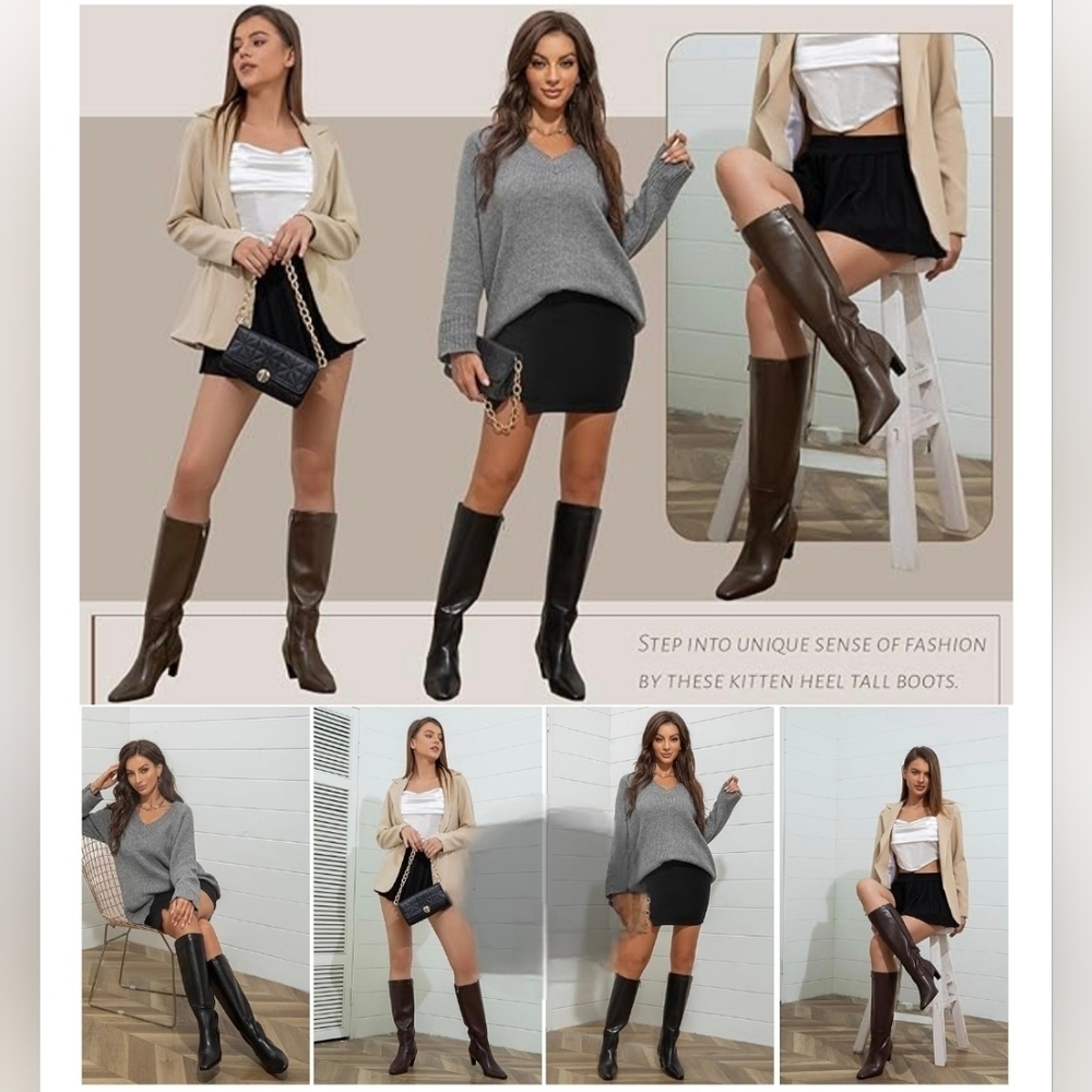 TEAIEUI Knee High Boots #530 - Picture 12 of 12